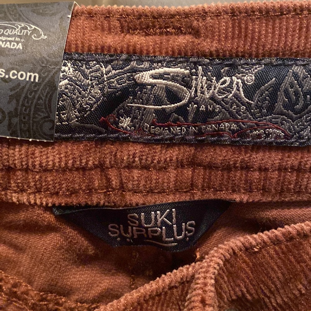 NWT Silver Jeans Suki Surplus Corduroy Pants - Picture 7 of 7